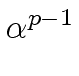 $ \alpha^{{{p-1}}}_{{}}$