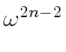 $ \omega^{{{2n-2}}}_{{}}$