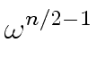 $\displaystyle \omega^{{{n/2-1}}}_{{}}$