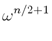 $\displaystyle \omega^{{{n/2+1}}}_{{}}$