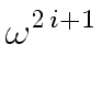 $\displaystyle \omega^{{{2 \, i + 1}}}_{{}}$